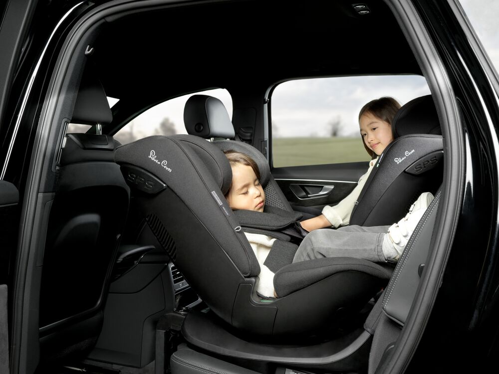 Silver cross rotating car sales seat