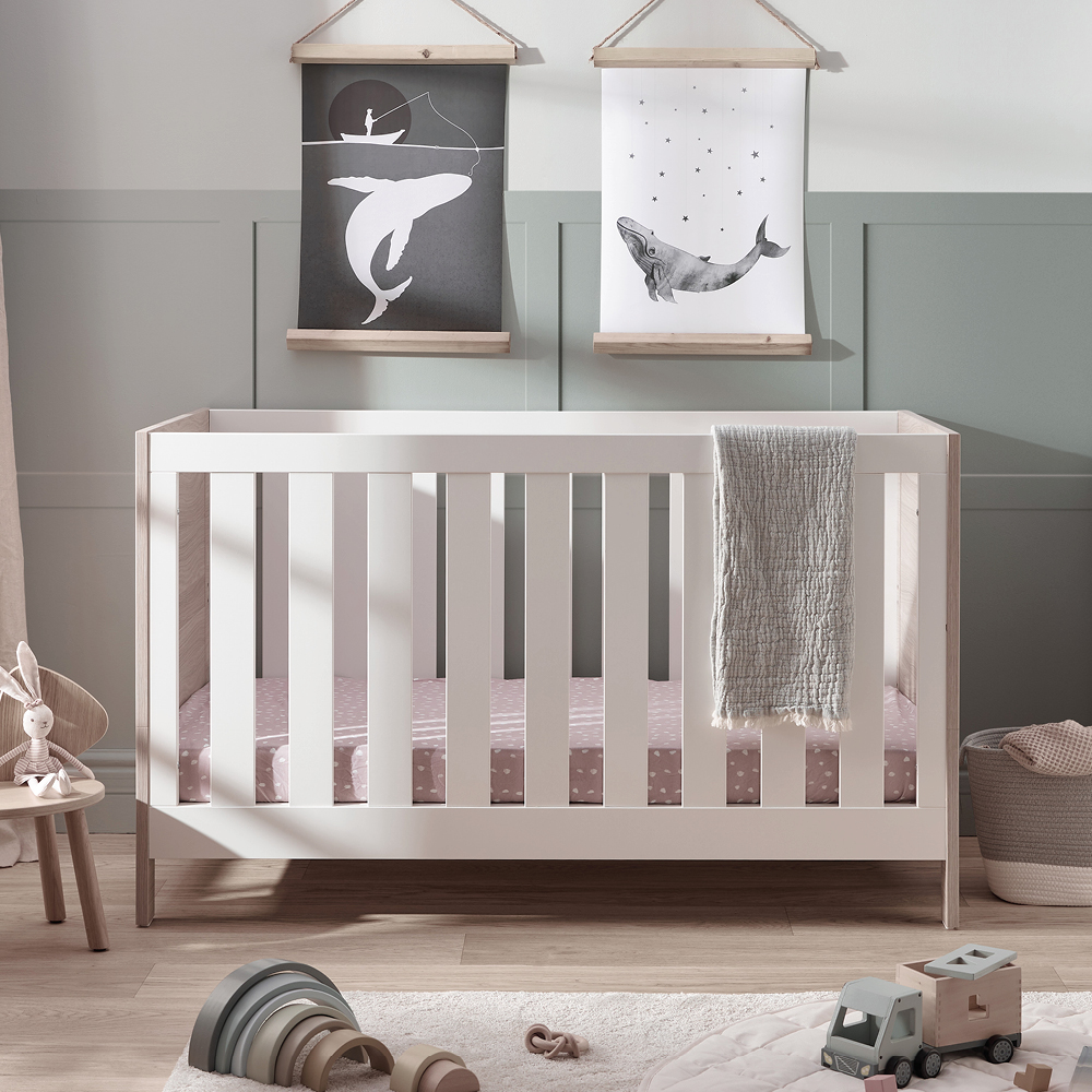 Oak cheap baby crib